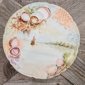 Rare 1893-1931,Signed Antique Haviland Limoges France-Seaside Boat Seashells,8”
